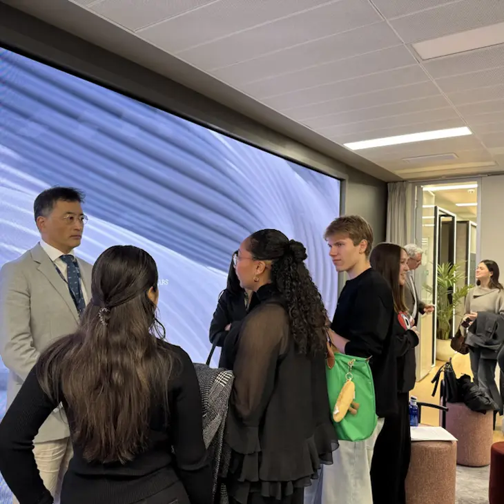 Embassy of Japan’s Minister Sato Interacting with Students at Schiller Madrid