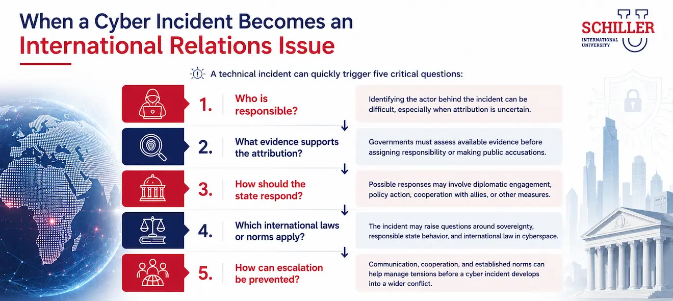 Cyber Incident and International Relations Issue Inforgraphics