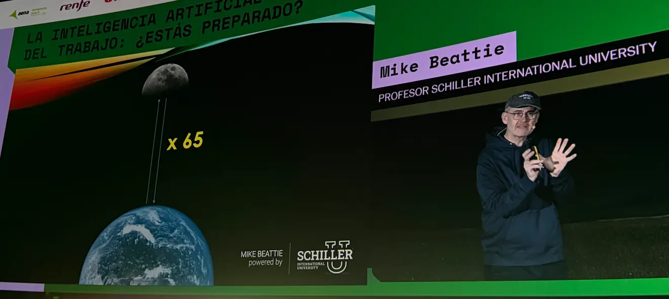 Schiller Professor Mike Beattie During El País con tu Futuro in Madrid