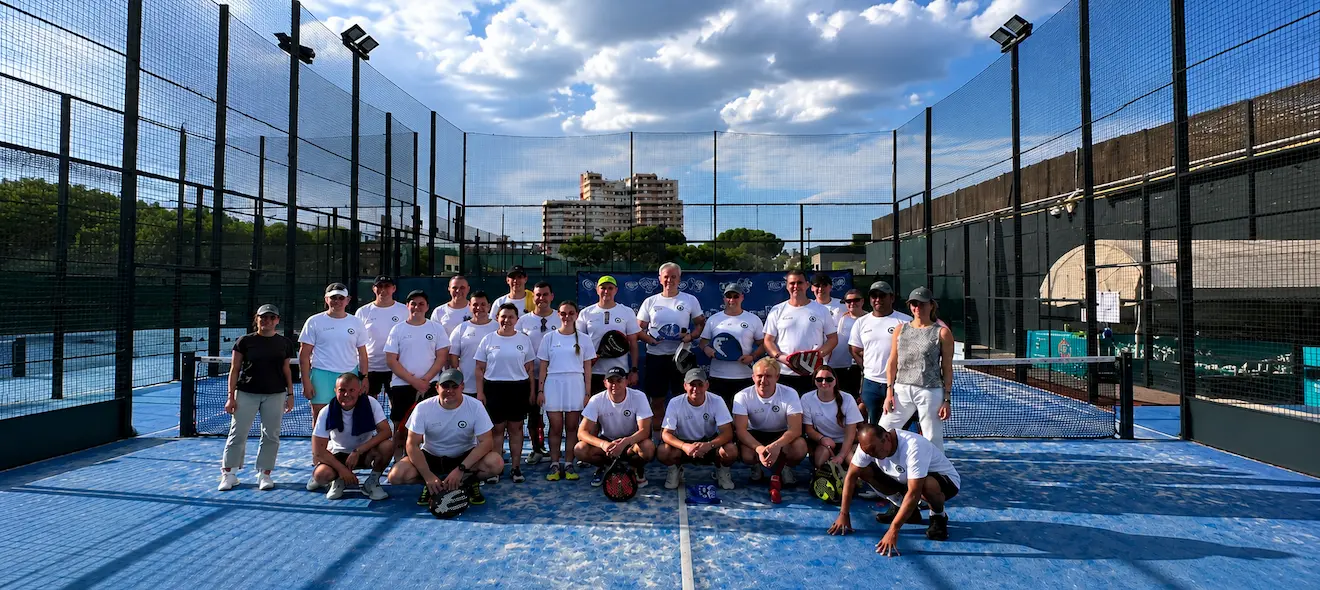 Diplomats And Students In The Court For Ambassadors' Cup