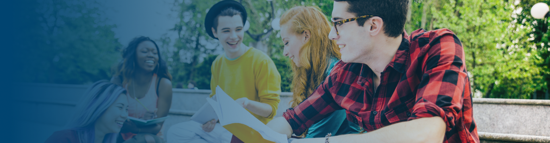 Bachelor of arts in international relations and diplomacy students studying in group