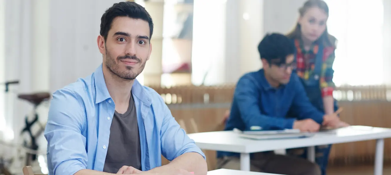 A High School Spanish Student In The Classroom