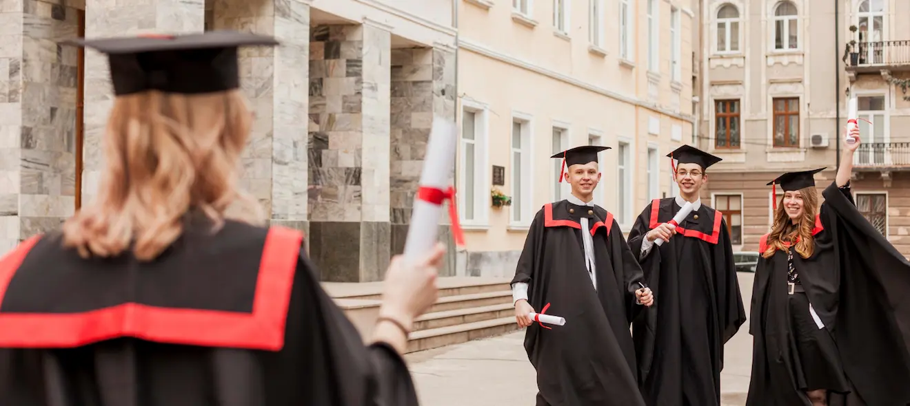 Students In International University In Europe