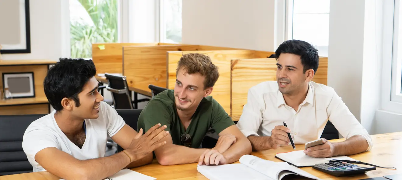 Three Multicultural Students