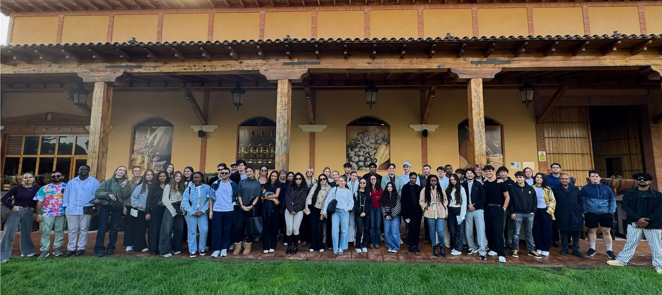 Madrid Campus Students During Vineyard Visit