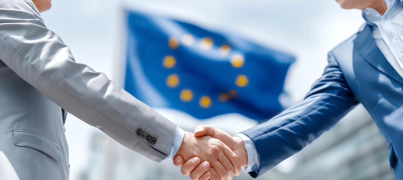 Two Diplomats Shaking Hands