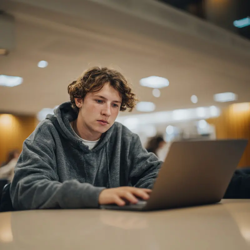 An International Student Interacting with AI Tools