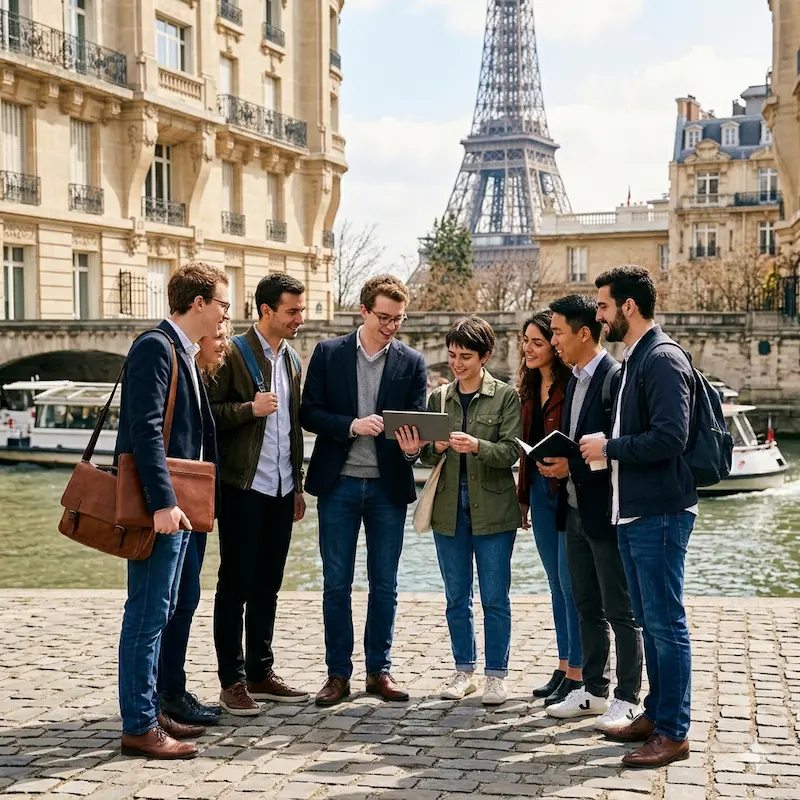 International Business Students in Paris